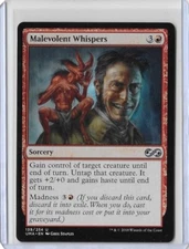 MTG Malevolent Whispers Ultimate Masters (UMA) Uncommon Magic #139/254 Unplayed