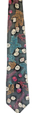 Tabasco Juego Cuello Corbata Azul Marino Dados Palmera Seda Casino Zapatos Cactus