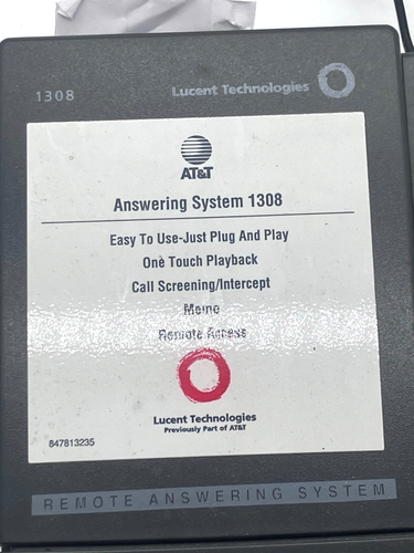 Vintage 1991 AT&T 1308 System zdalnej sekretarki Maszyna - Zdjęcie 2 z 4