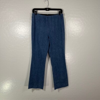 Rag & Bone Hina Denim Pants Blue Clean Ambra Bare Back Pull On Women s Sz 10