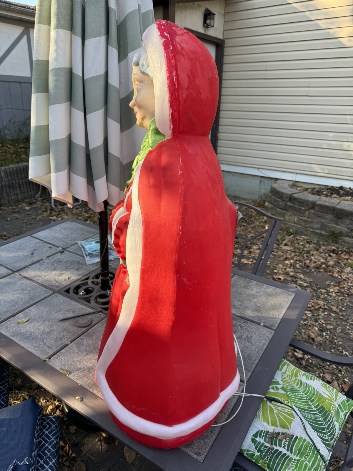 Vintage Santa’s Best Mrs. Claus 40" Lighted Christmas Blow Mold eBay