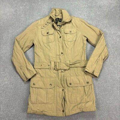 Barbour Jacket Womens Small Brown Waterproof Hunting Country