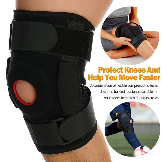 Hinged Knee Brace Gel Pad Patella Sleeve Support Meniscus Injury