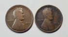 1912 P & 1912 D Lincoln Wheat Cent Penny - Good - Excact Coins Shown