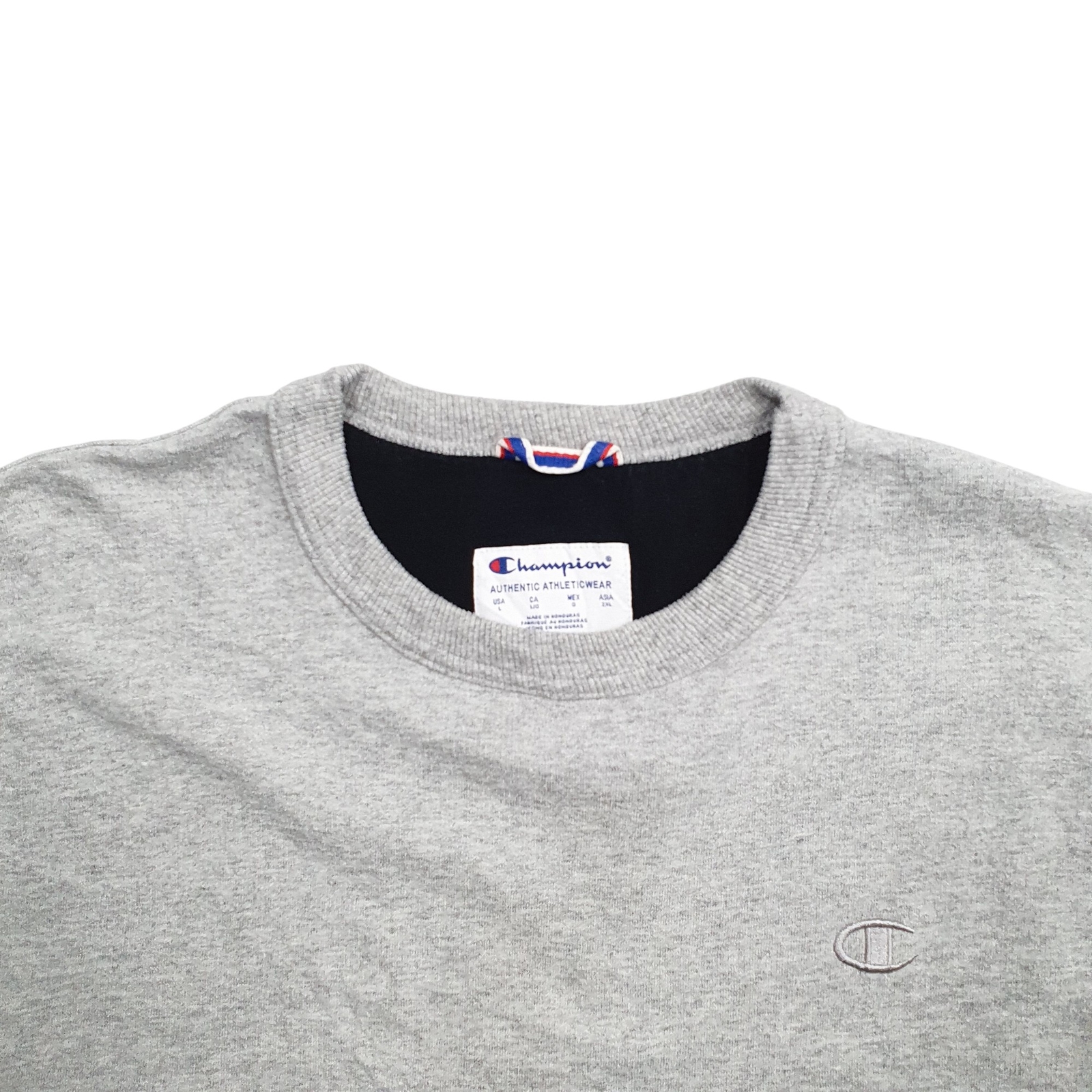 CHAMPION Crewneck Cotton Blend Jumper Sweatshirt Mens L image 2