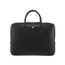 Montblanc Sartorial Leather Doucment Brief Case Holder Shoulder Crossbody Bag