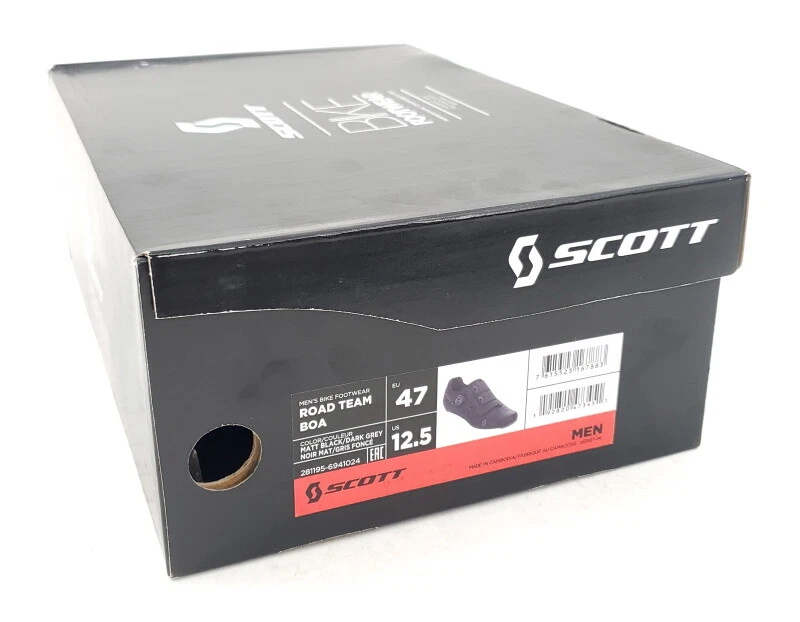 Scott Road Team Boa Bicicleta Ciclismo Zapatos Negros Para Hombre Talla 47 EU / 12.5 US Foto 4 de 4