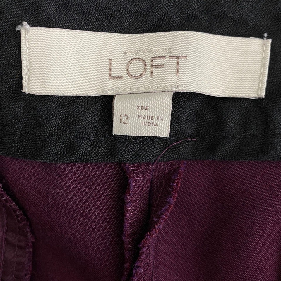 LOFT Zoe Ankle Pants Women's Size 12 eBay