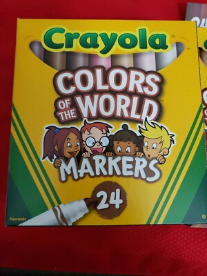 Crayola Colors of the World BUNDLE MARKERS pencils and crayons of each 