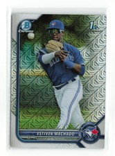 ESTIVEN MACHADO #BCP-12 1ST 2022 BOWMAN CHROME BLUE JAYS MOJO