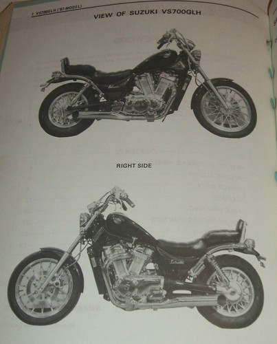 Suzuki Intruder 700 750 800 Service Manual 1986-1997 Vs700 Vs750 Vs800 - Foto 8 di 12
