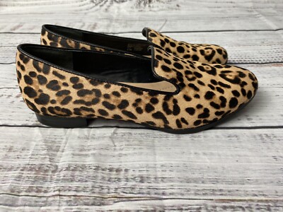 Alfani Step 'N Flex Shoes Women’s Oceannaa Flats Calf Hair Leopard  Print