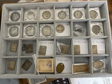 Gimbel Brothers Charge Coin Token Collection - 21 Coins, 3 Service Pins, 1 Card