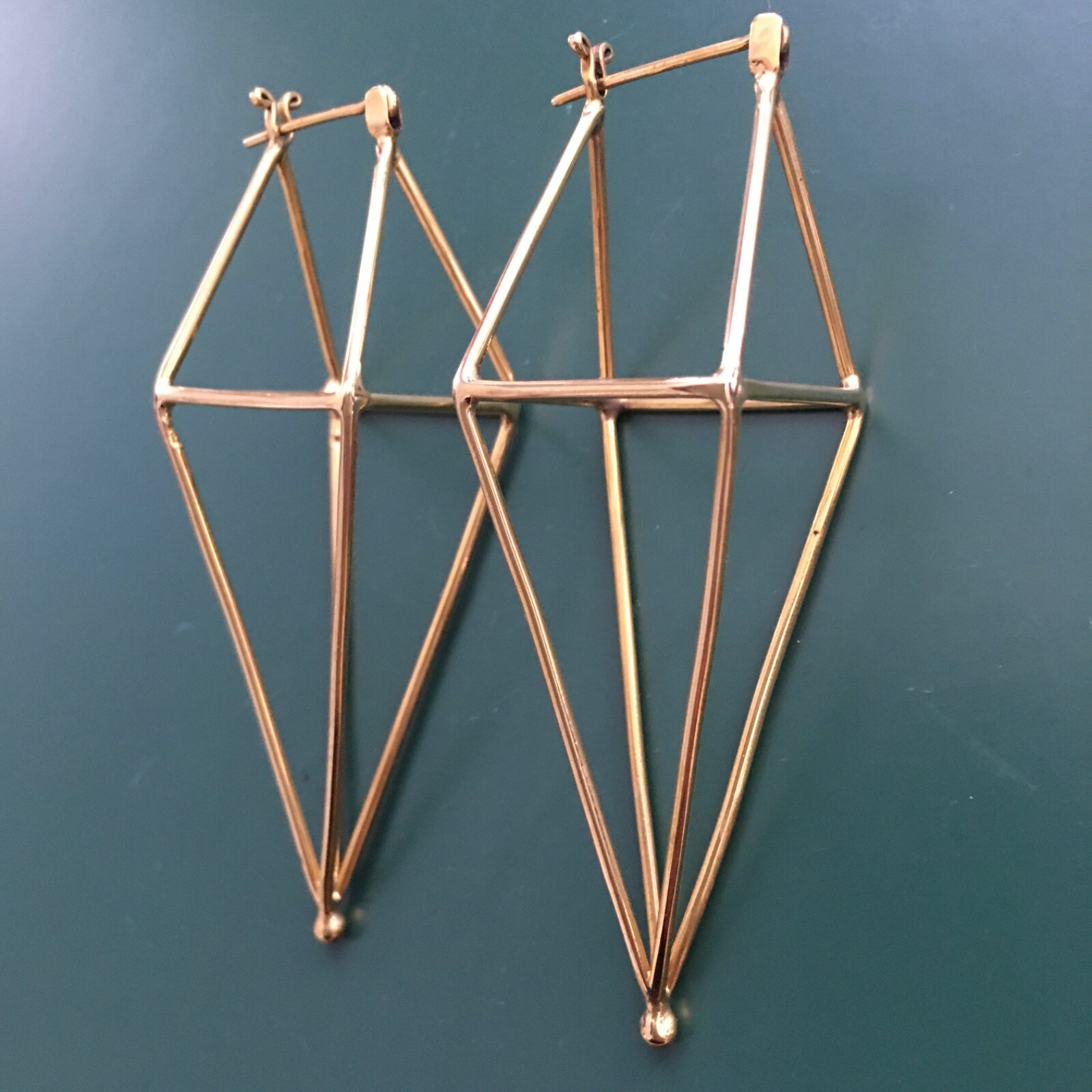 Brasstone Prism Statement Earrings - image 4