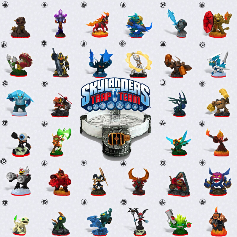 Skylanders Trap Team Characters Chart
