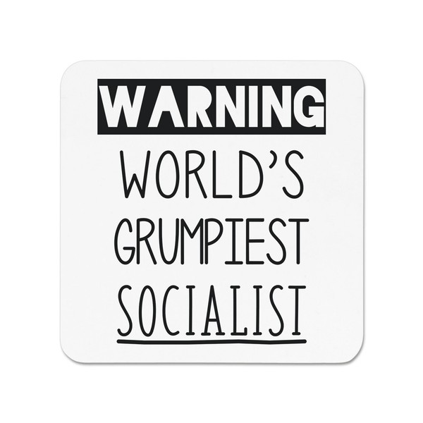 Warnung World's Grumpiest Sozialist KüHlschrankmagnet Lustig Best Toll-image