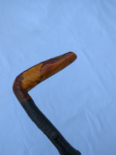 Antique Irish Blackthorn Shillelagh Fighting Knob Walking Stick 38" Long - Picture 20 of 22