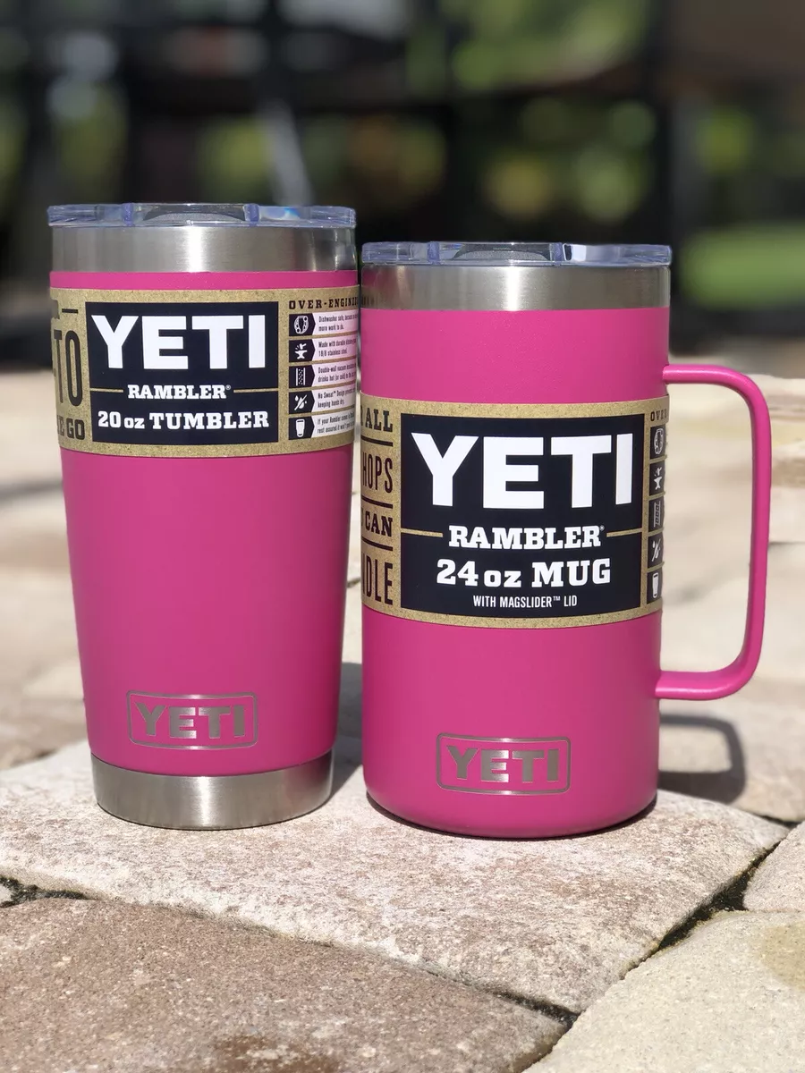  YETI Rambler 24 oz Mug, Vacuum Insulated, Stainless Steel with  MagSlider Lid, Black : Sports & Outdoors