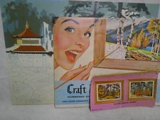 1962 Craft Master partial number painting BIG catalog & one Oriental Panel