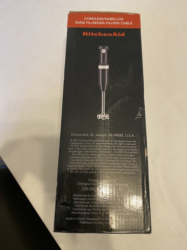 KitchenAid Matte Black Cordless Hand Blender eBay