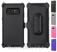 For Samsung Galaxy Note 8 - Shock Proof Heavy Duty Cover Case w/Holster Clip