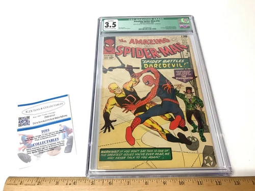 Amazing Spider-Man #16 CGC 3.5 1st meeting Daredevil Silver Age Marvel 1964
