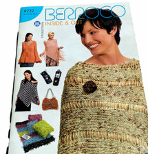 Berroco Knitting  Crochet Pattern Book 232 Inside  Out - Throws Ponchos More