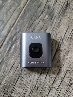 HDMI Switch 4K@60Hz Splitter, GANA Aluminum Bidirectional HDMI Switcher 2 in 1