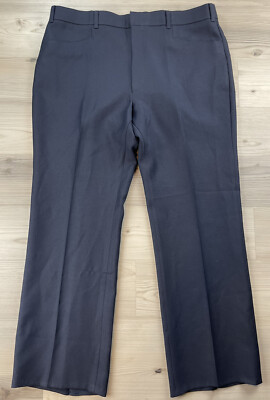 Levi's Action Slacks Men's Vintage 1970's Navy Blue Dress Pants