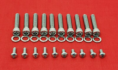 2000-2017 HARLEY SOFTAIL CAM TIMING COVER POLISHED STAINLESS ALLEN BOLTS KIT SET