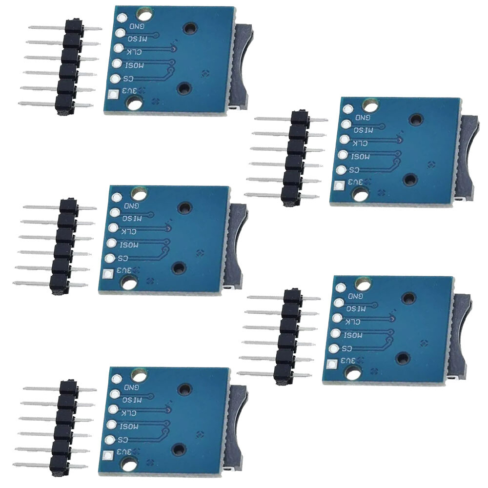 5pc TF Micro SD Card Module Mini SD Memory Modules For Arduino AVR SPI ...