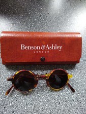 Sonnenbrille, Benson & Ashley, Nostalgisch,Vintage, im Original-Etui