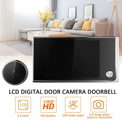 LCD Digital Smart Peephole Viewe Video Doorbell Security