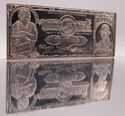 ヴィンテージ　アニマルレリーフ　TOUS シルバー製置き時計　希少価値品 1996 $1000 NOTE George Washington 16 troy oz ONE POUND 999 Silver