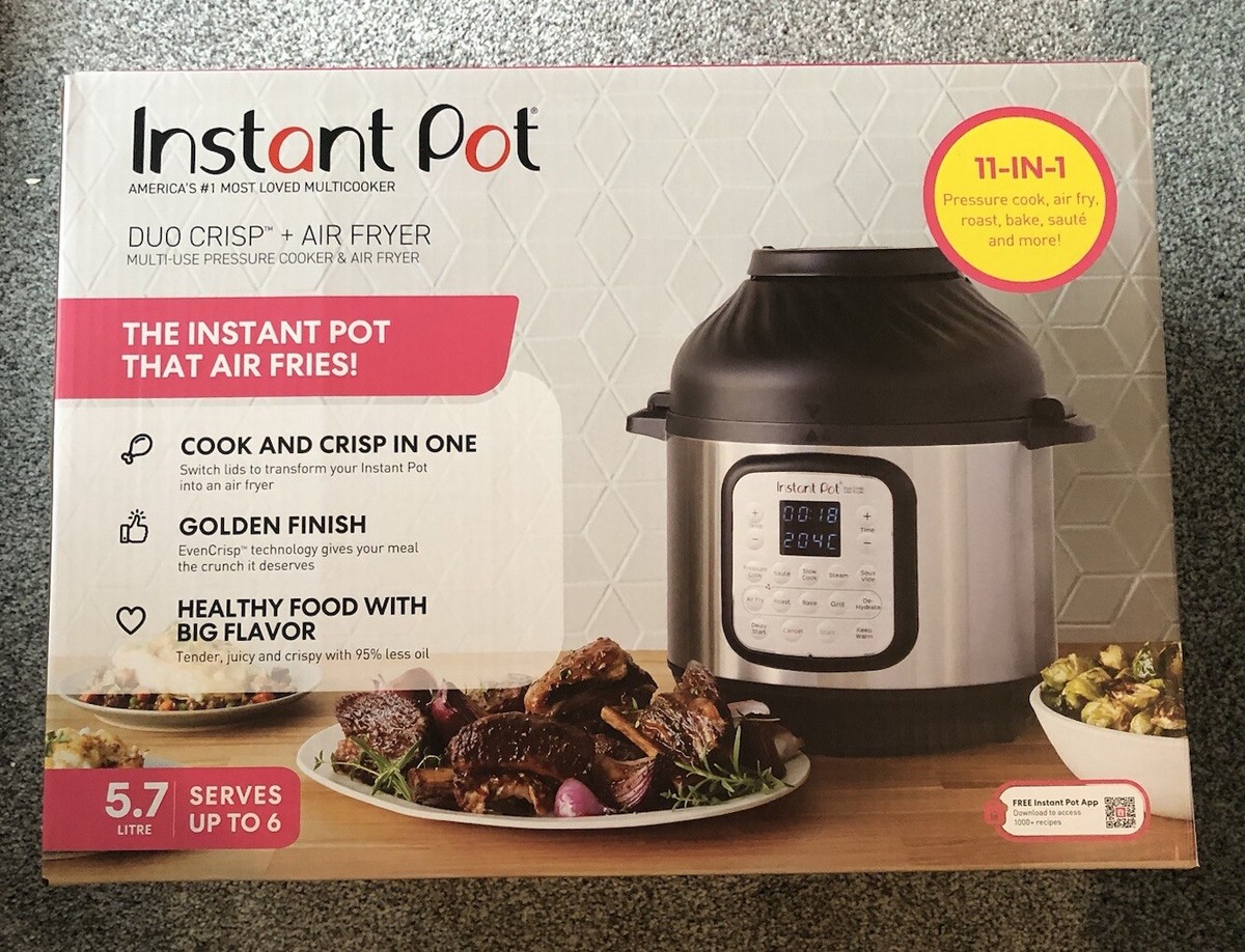 Multi Cooker Quart Duo Crisp Instant Pot Multi Cooker Air Fryer
