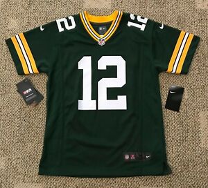 Details about Youth Size Medium M NIKE NFL Green Bay Packers #12 Aaron Rodgers Football Jersey