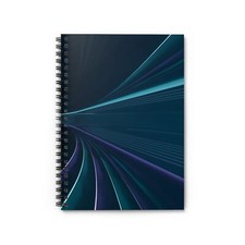 Modern Spiral Notebook - Ruled Line  Aesthetic Journal for Students, Note