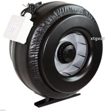6" Hydroponics Inline Exhaust Fan Duct Blower Cooling Fan 400CFM Max 2700RPM