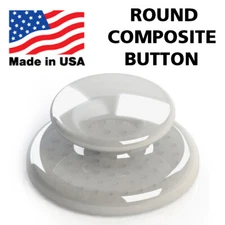 Dental Orthodontic Composite Ceramic Lingual Button Bondable Round Base - 10 PCS