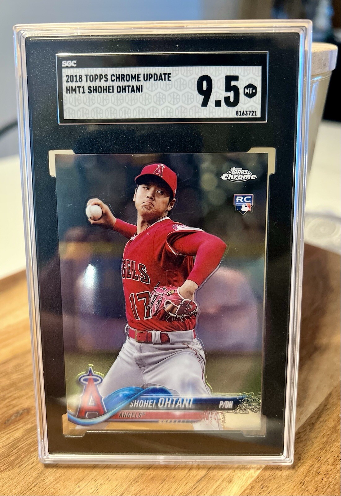 🔥 2018 Topps Chrome Update-Shohei Ohtani-RC-rookie card pitching*-SGC 9.5🔥