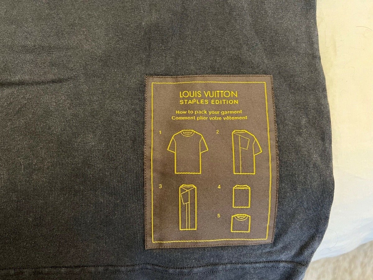 Louis Vuitton inside out t shirt mens grey medium