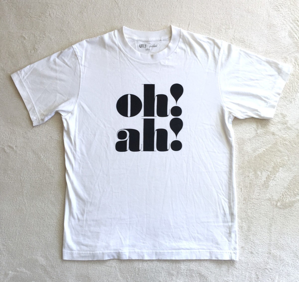 Vintage Herb Lubalin oh! ah! T shirt Rare!  / Milton Glaser Alexander Girard