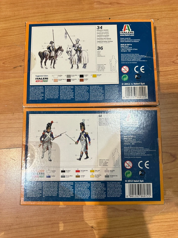 ITALERI 2 SCATOLE DI SOLDATINI NUOVE - TEUTIONIC 6019 - FRENCH GRENADIERS 6072 - Immagine 2 di 3