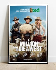 A Million Ways To Die In The West / King Size Repro Movie Poster 36"x24" 