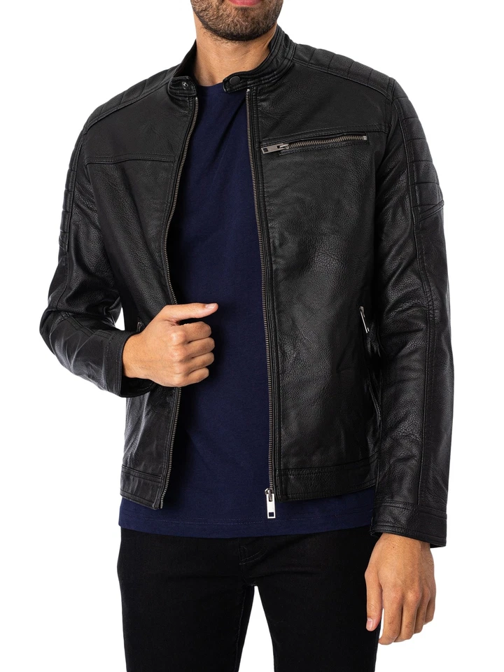 Jack & Jones Men's Rocky Jacket, Black - Image 2 of 4