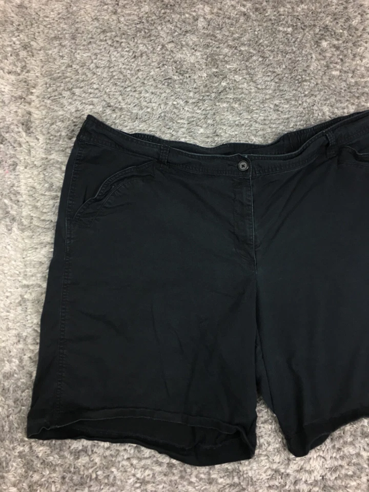 Bermudas Just My Size JMS para mujer talla 24W negras para mujer #2 Foto 3 de 4