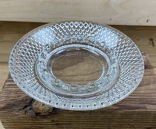 Vintage Glass Ashtray 5" Round MCM Design