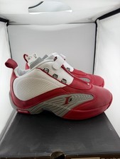 Reebok Answer 4 White Red for Sale | Authenticity Guaranteed | eBay