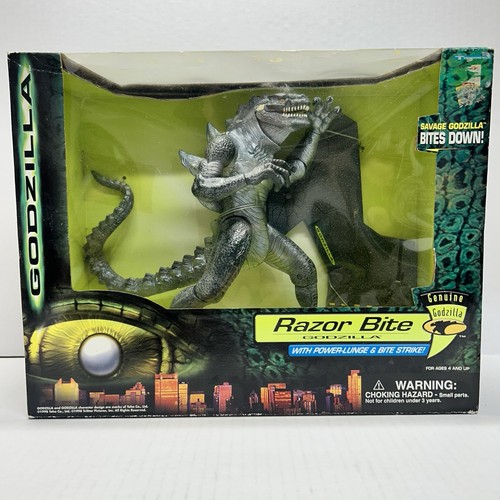 1998’ Trendmasters Godzilla Set Of 2 Razor Bite & Thunder Tail Godzilla NIB - Picture 2 of 9