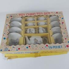 Vintage Straco Toy China Tea Set, Made In Japan, F.j. Strauss New York